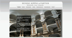 Desktop Screenshot of beineke-kipping-partner.de