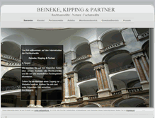 Tablet Screenshot of beineke-kipping-partner.de